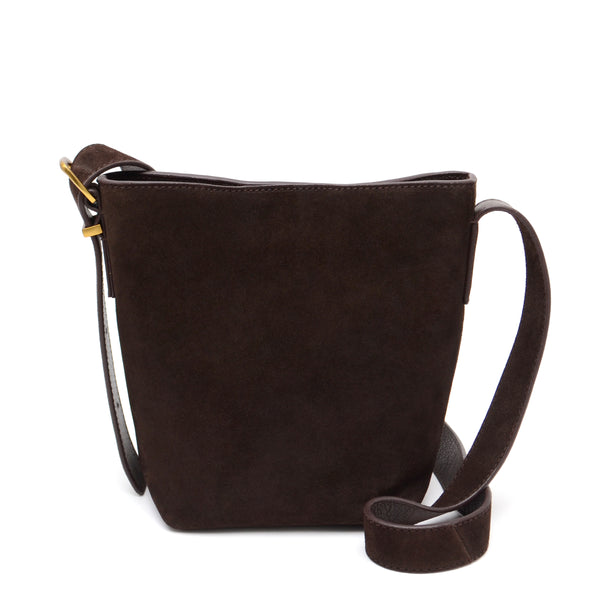 Kaye Mini Bucket in Suede Espresso – Margot New York