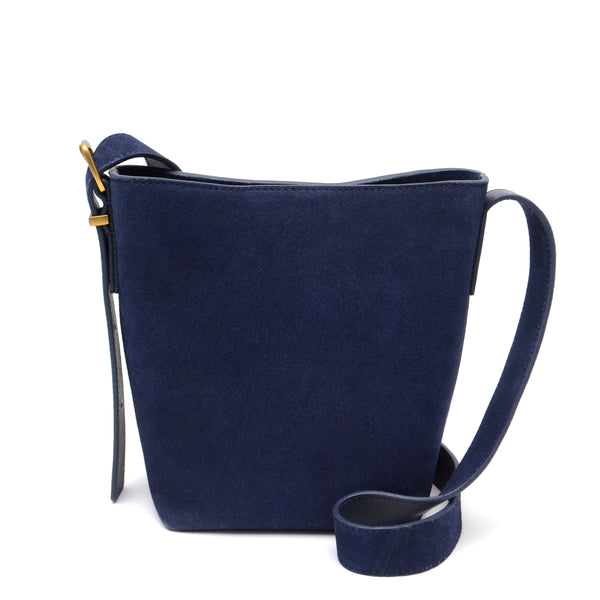 Kaye Mini Bucket in Suede Midnight – Margot New York