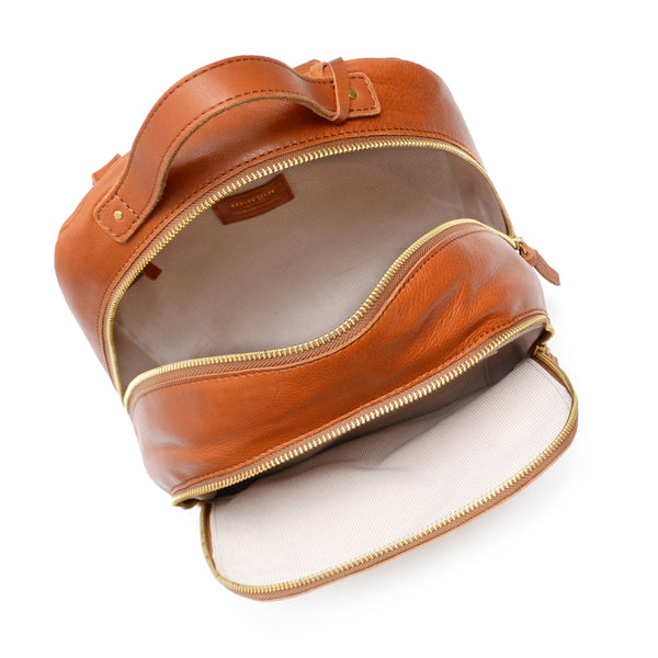 Margot+New+York+Kimmie+Cognac+GENUINE+LEATHER+Women%27s+Backpack for sale  online