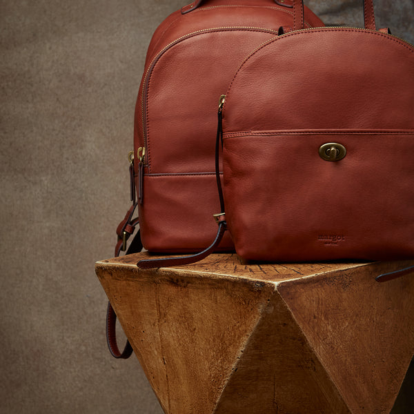Genuine Leather Bags and Wallets Crafted of Rich Brown – Tagged backpacks  – Margot New York