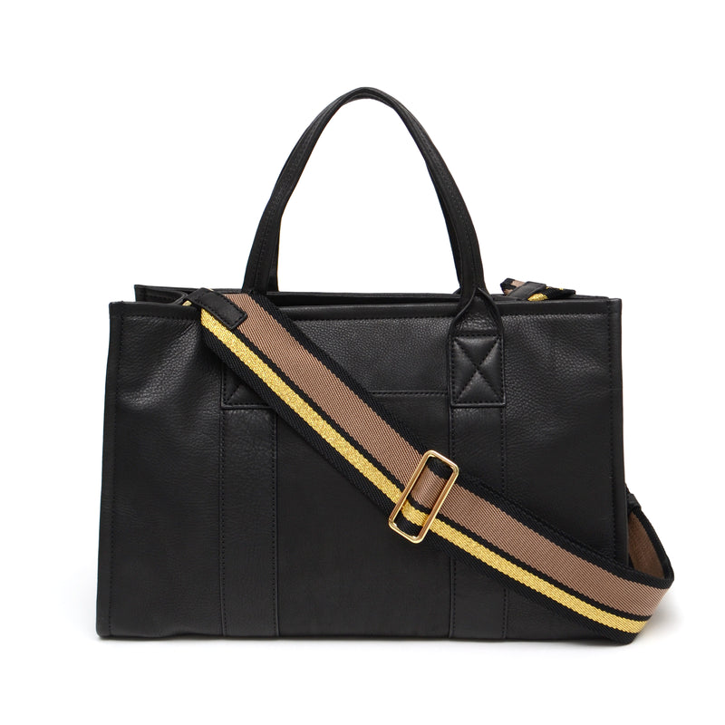 Amara Large Tote in Black