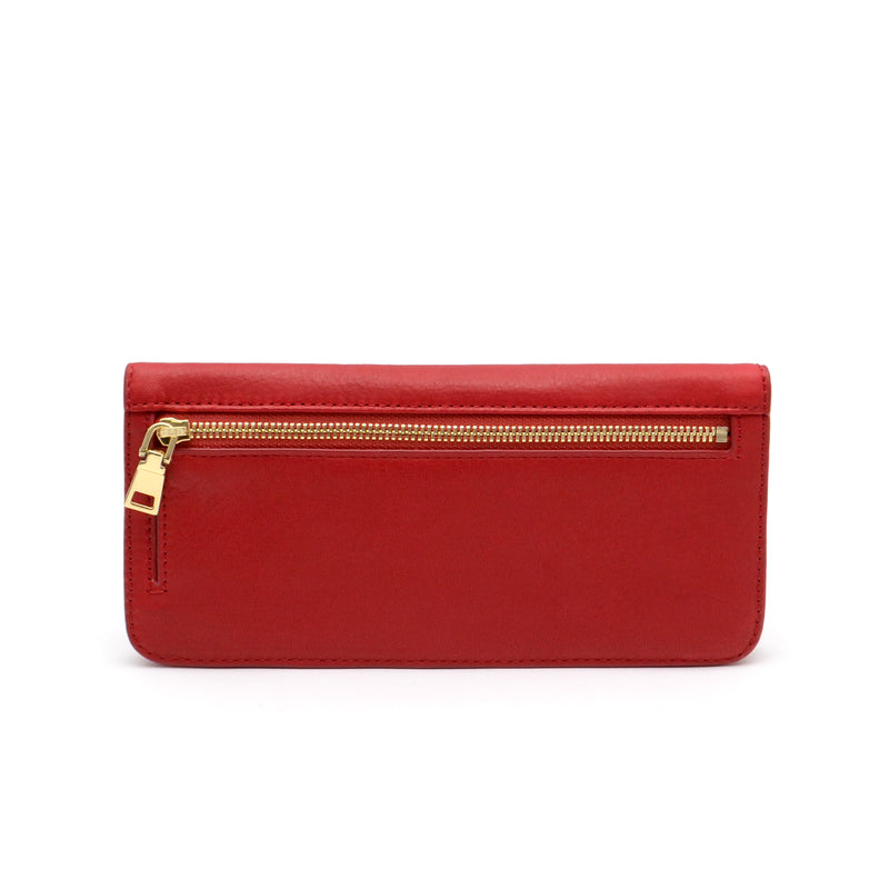 Dara Long Sleek Wallet in Sangria