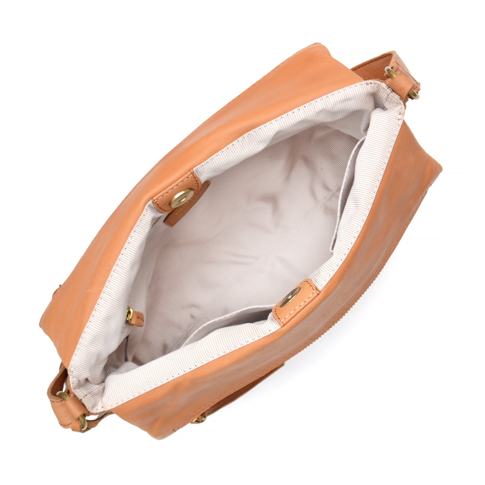 Mickey Double Zip Crossbody in Cognac – Margot New York
