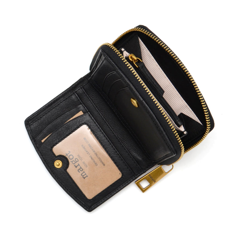 Gina Compact Wallet in Black