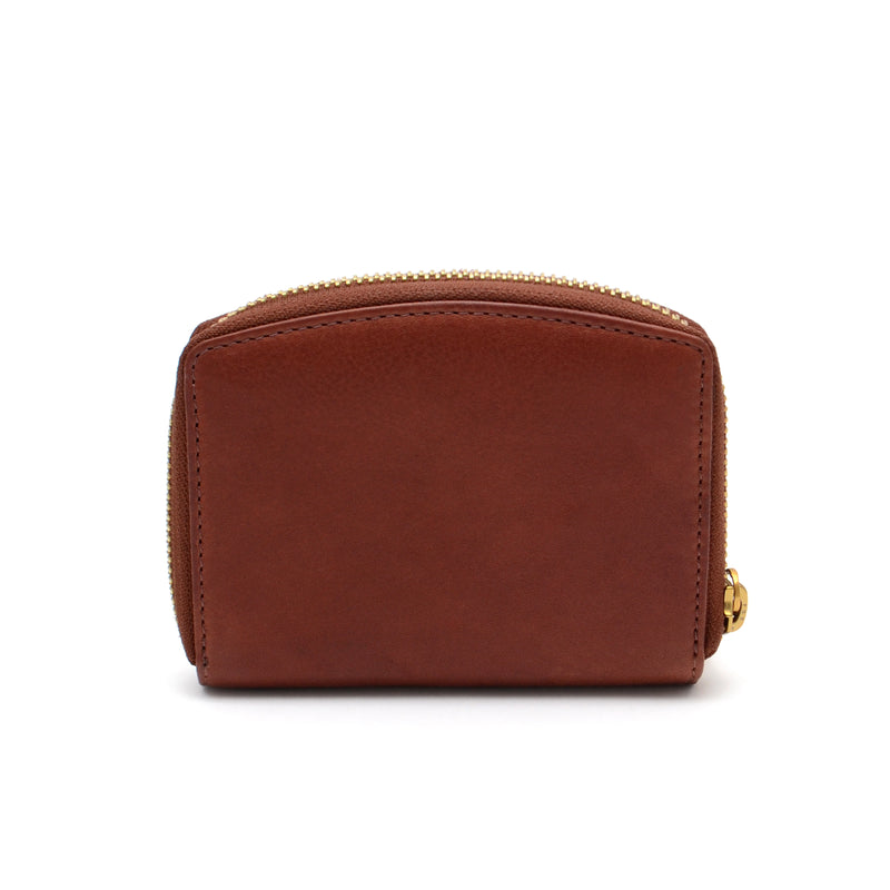 Gina Compact Wallet in Brandy