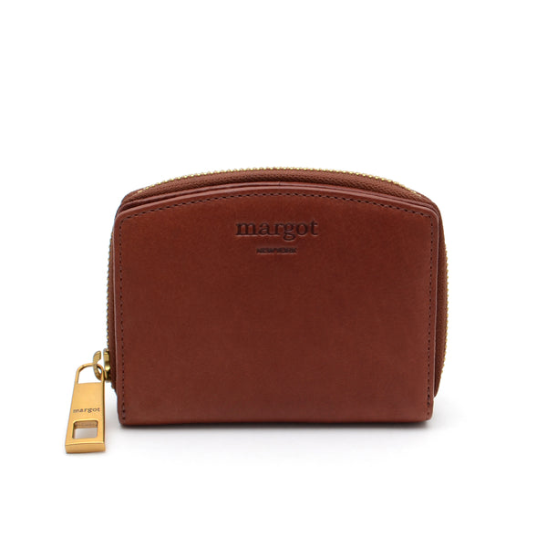 Gina Compact Wallet in Brandy