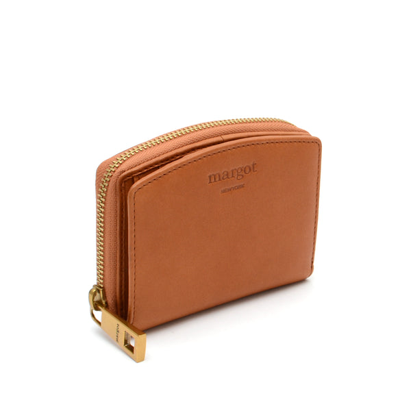 Gina Compact Wallet in Cognac
