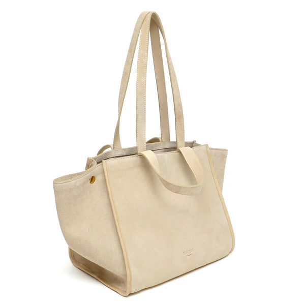 Jamee Double Handle Tote in Beige