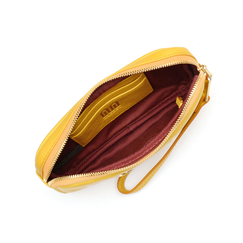 yellow women wristlet margot brand