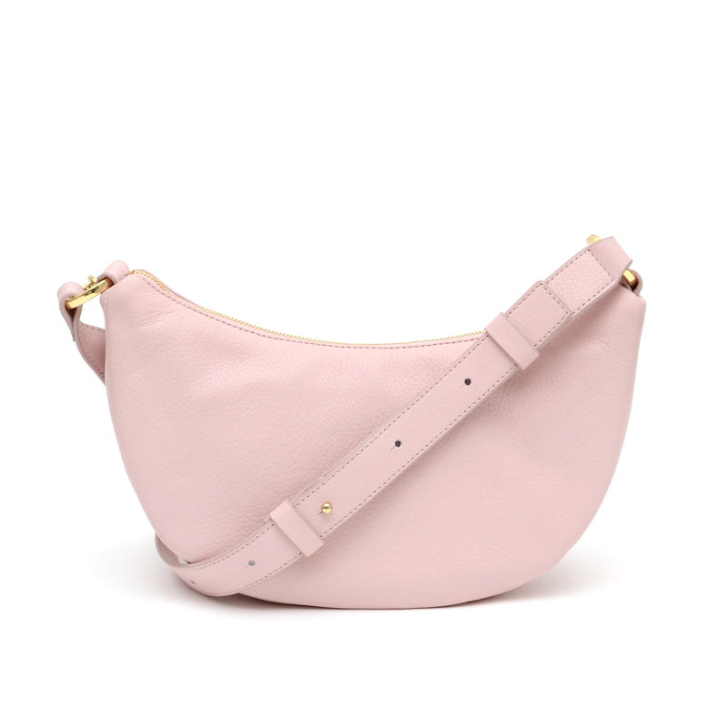 Laila Crescent Crossbody in Tea Rose