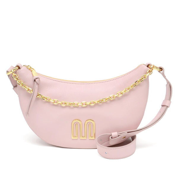 Laila Crescent Crossbody in Tea Rose