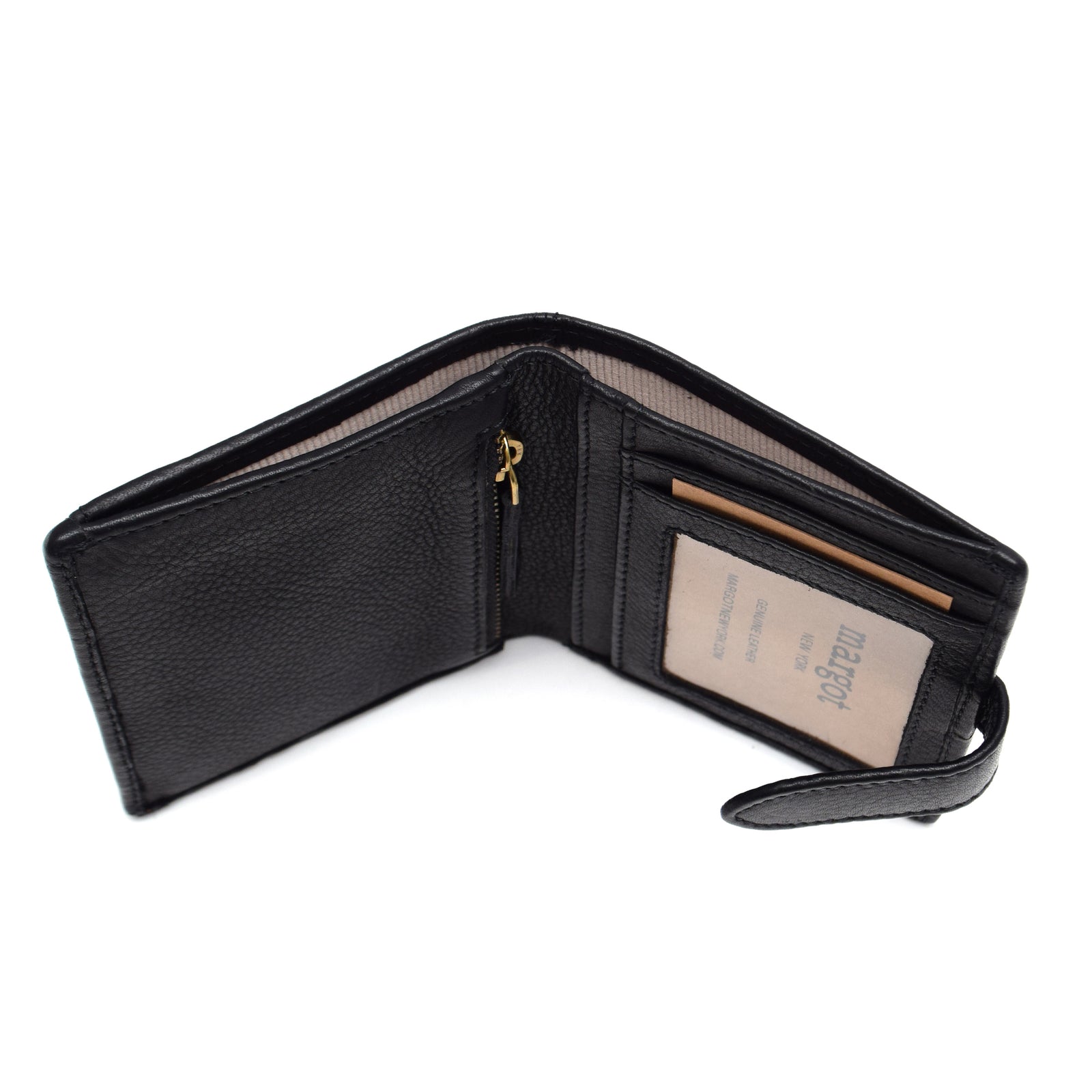 Lizzie SM Bifold Wallet in Black – Margot New York