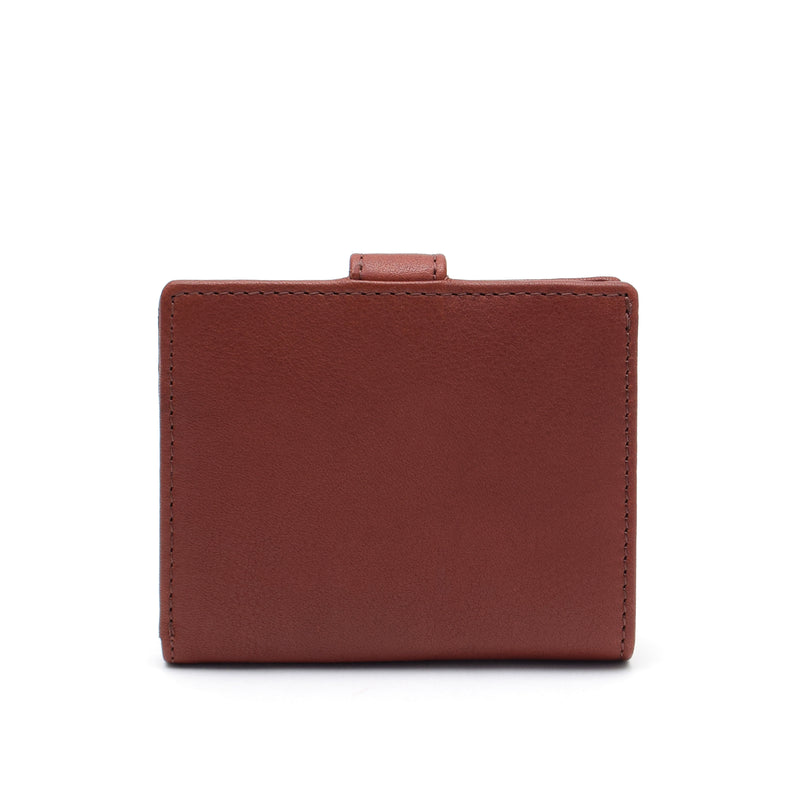 Lizzie SM Bifold Wallet in Brandy