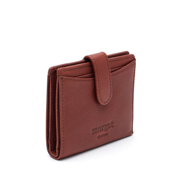 Lizzie SM Bifold Wallet in Brandy