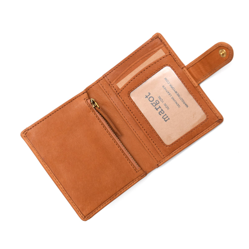 Lizzie SM Bifold Wallet in Cognac