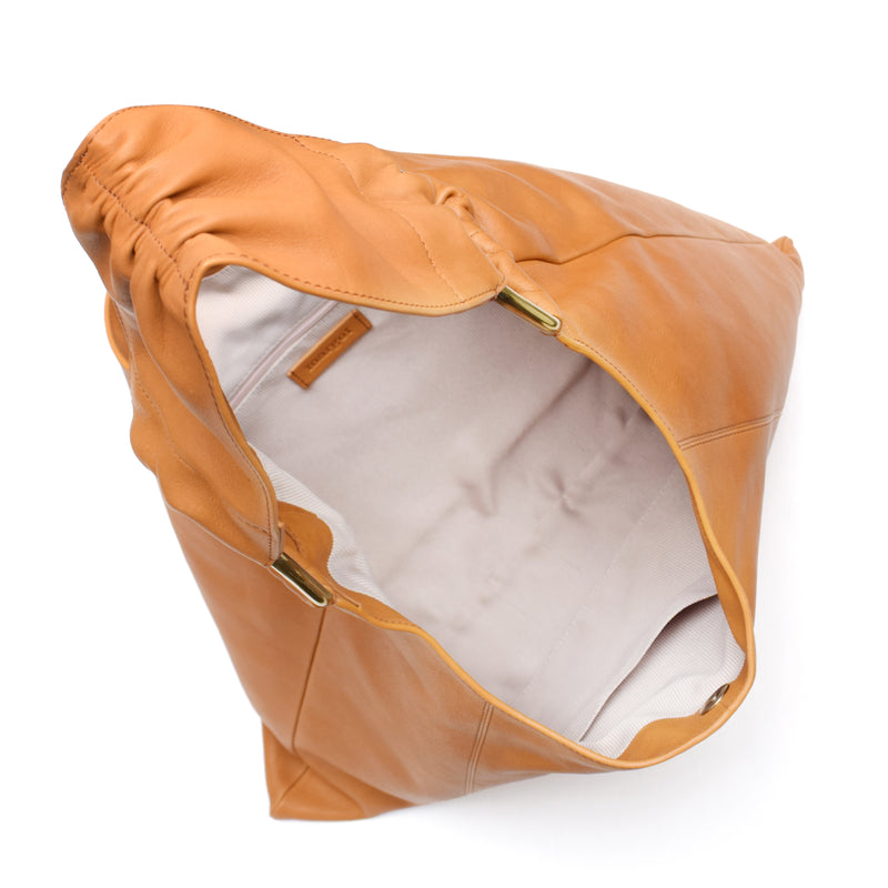 Dakota Large Hobo in Cognac – Margot New York display picture 1