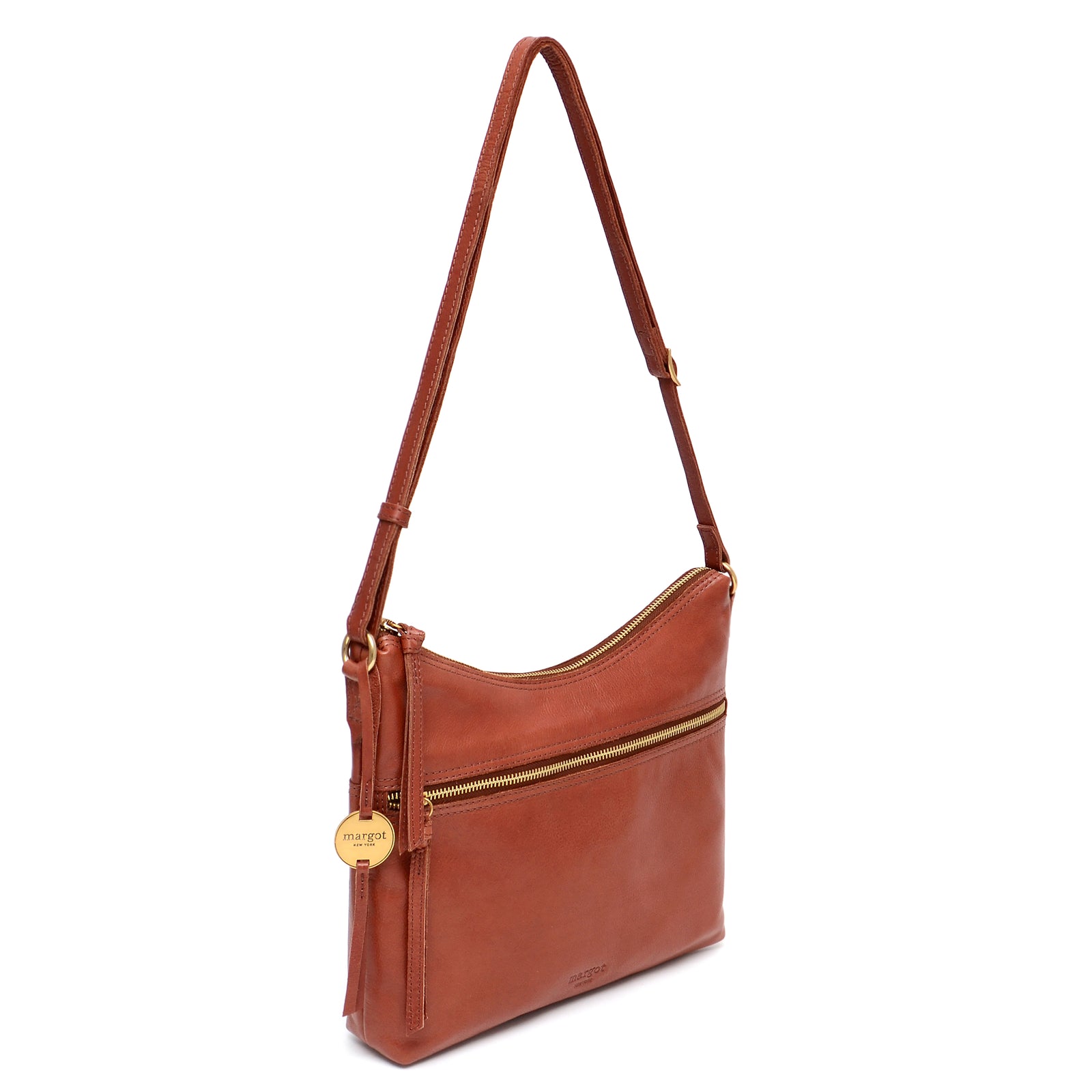 Mary Scoop Double Zipper in Brandy – Margot New York