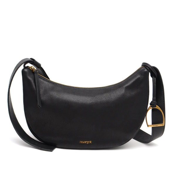 margot | Bags | Margot Black Leather Crossbody Bag Purse | Poshmark