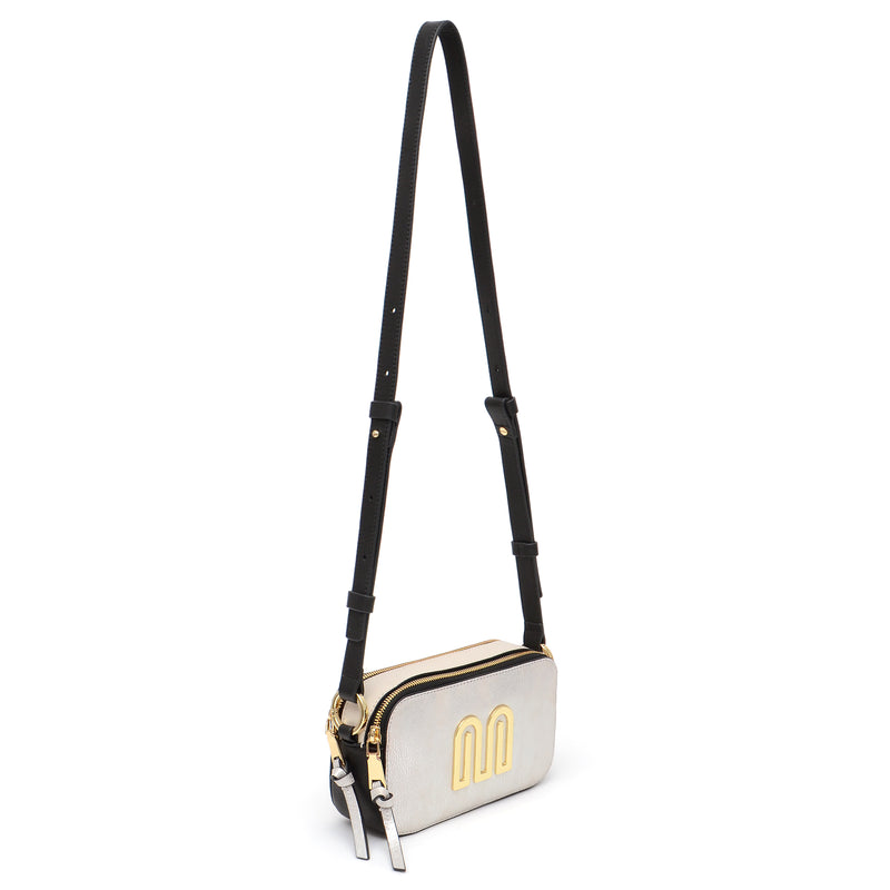 Perri Camera Crossbody in Pearl