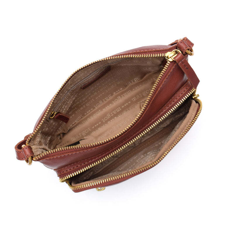 Peyton Crossbody in Brandy