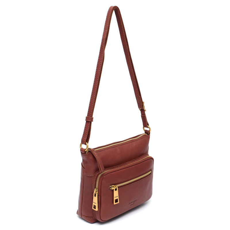 Peyton Crossbody in Brandy