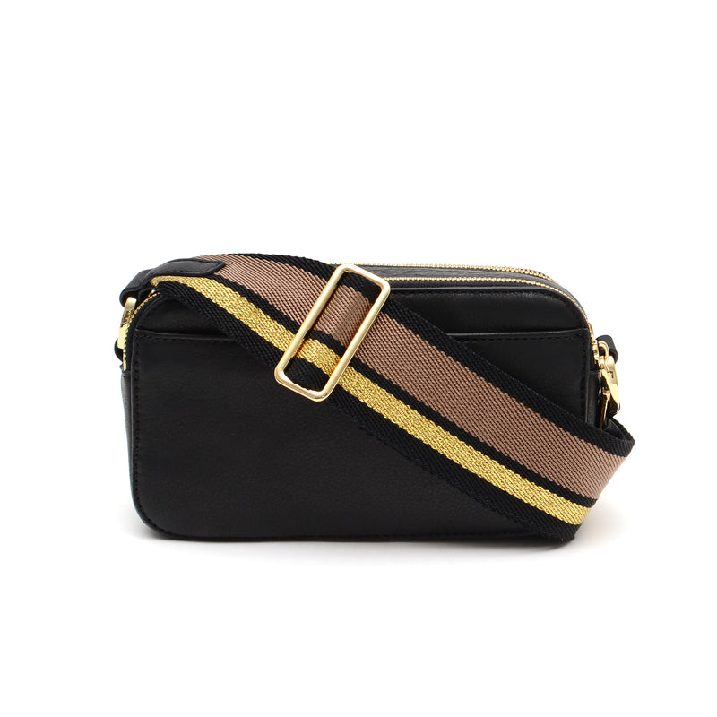 Romy Camera Crossbody in Black