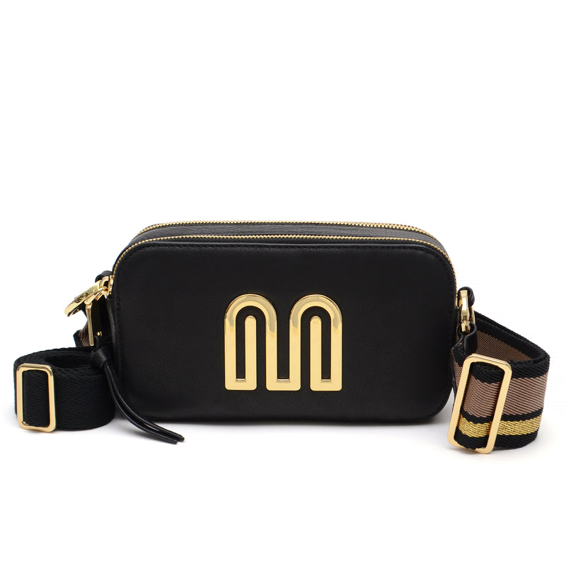 Romy Camera Crossbody in Black