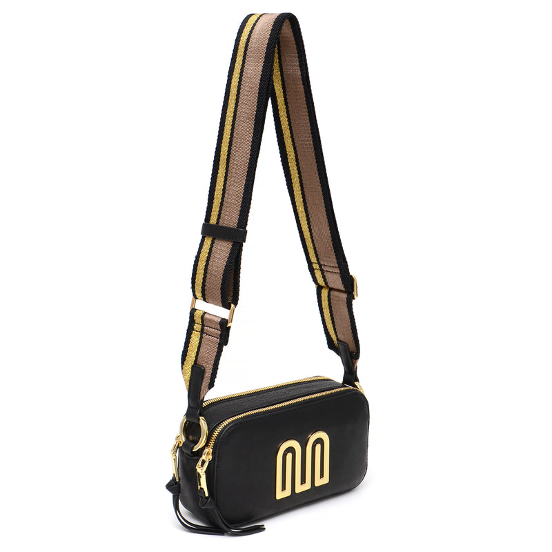 Romy Camera Crossbody in Black