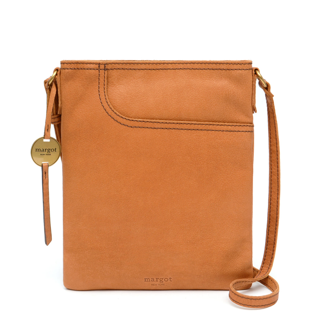 Split Pocket Crossbody in Cognac - Main Image