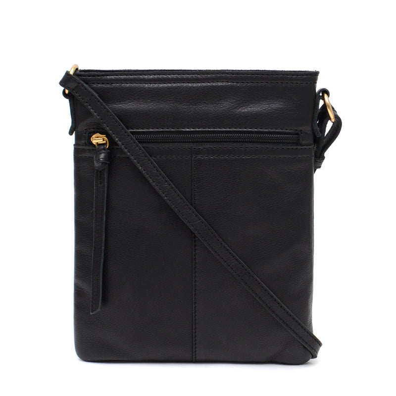 Crossbody Bag With Outer Pocket - Black - Woman - Crossbody Bags 