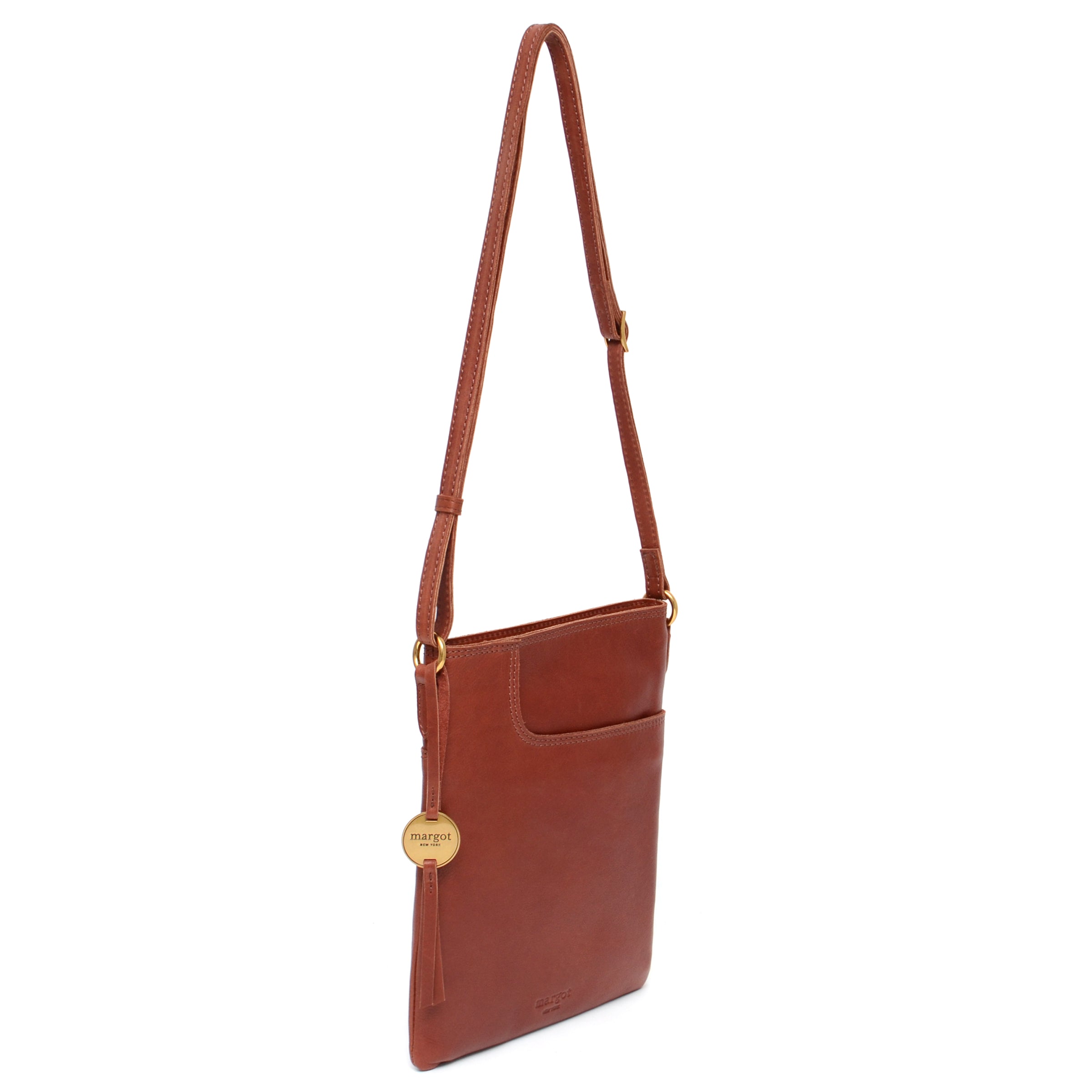Split Pocket Crossbody in Brandy – Margot New York