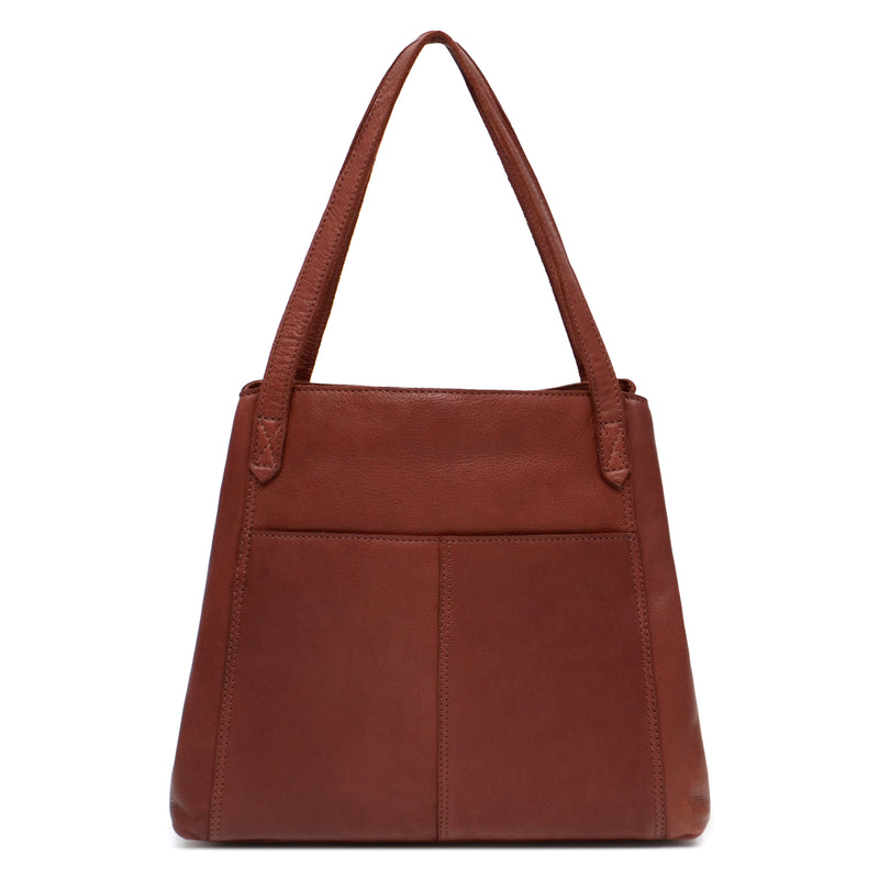 Marcy Tote in Brandy