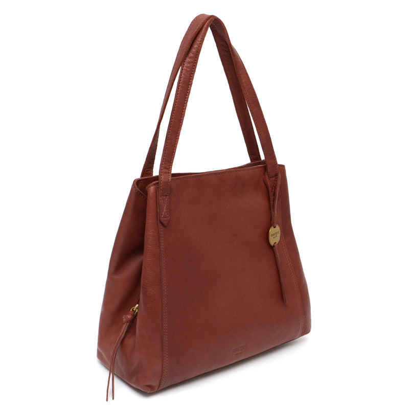 Marcy Tote in Brandy