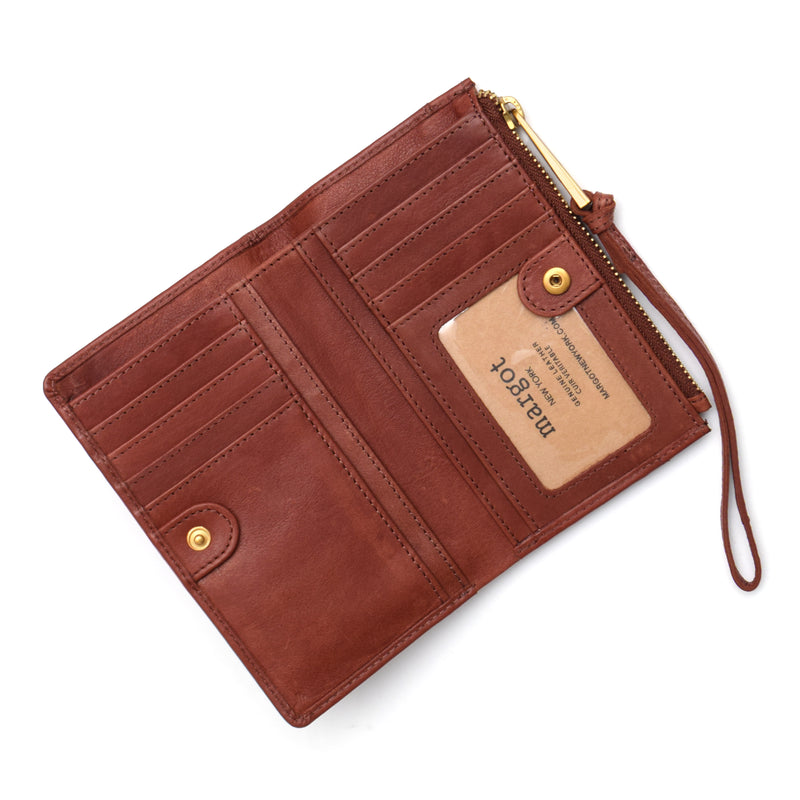 Tori Bifold Wallet in Brandy