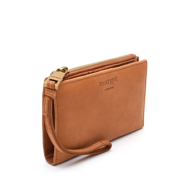 Tori Bifold Wallet in Cognac