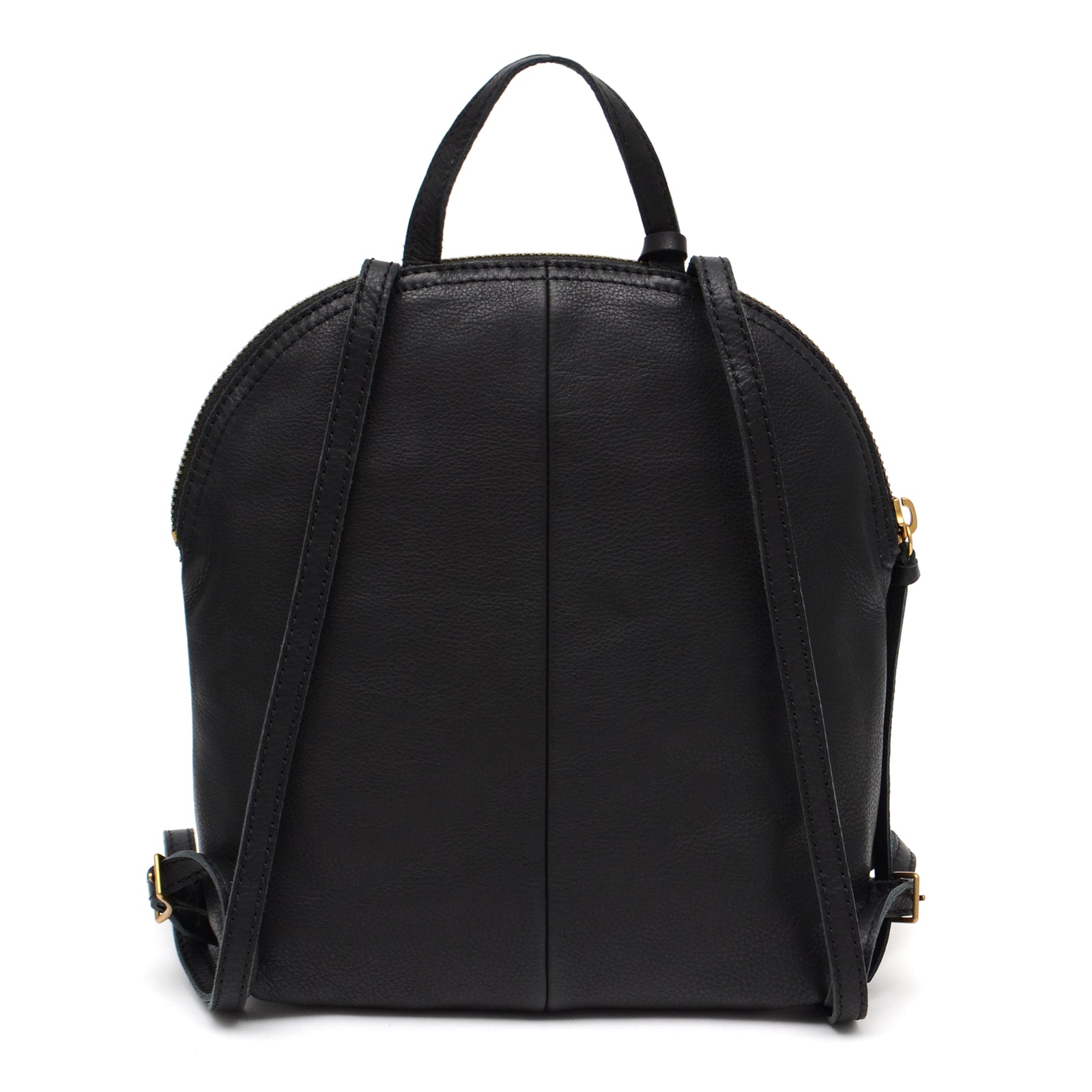 black leather backpack cheap Camille Backpack in Black