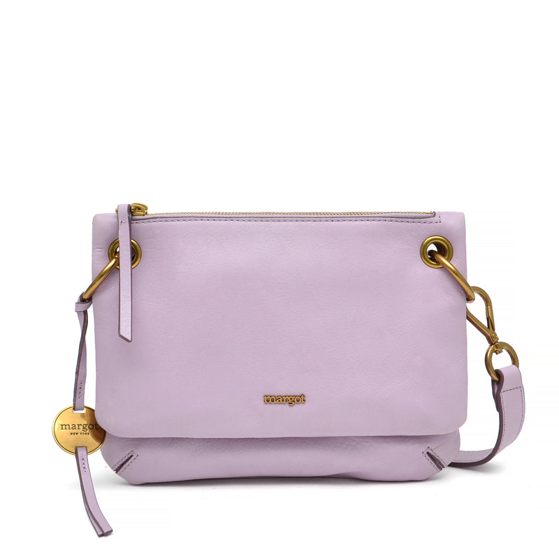 NWT lavender leather crossbody purse - clothing & accessories - by