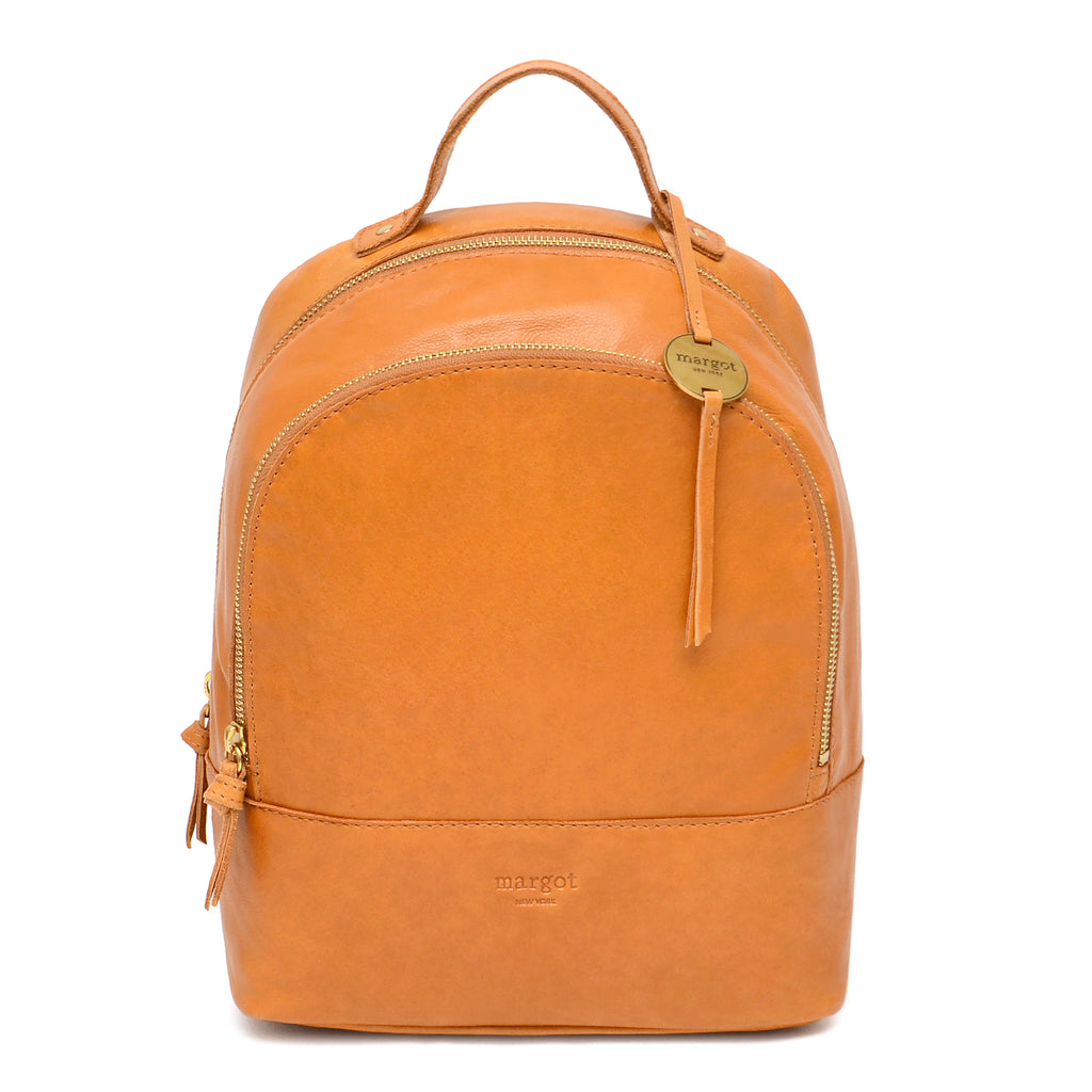 Margot New York Soft Tan Leather Crossbody Bag Purse | eBay