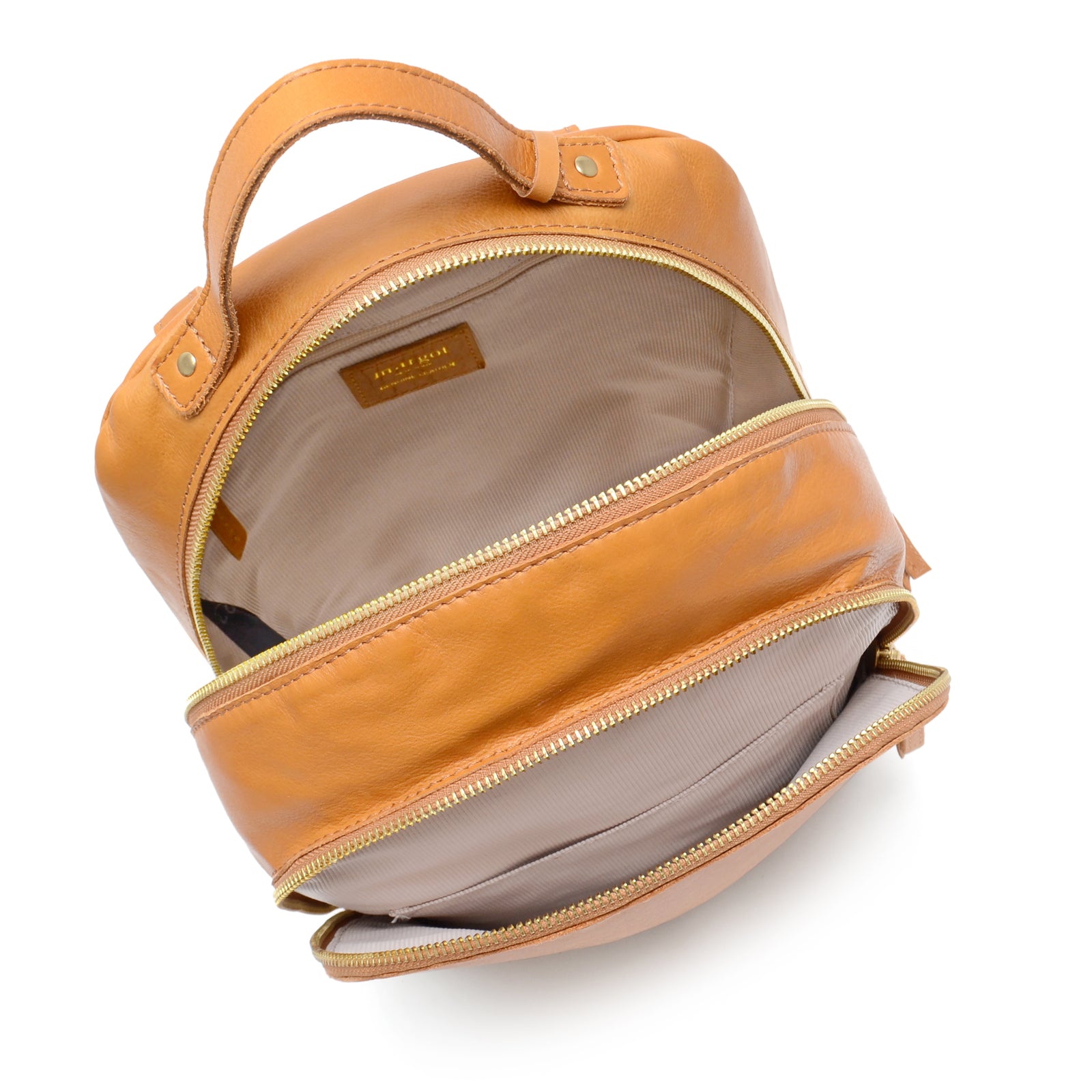 Margot Leather backpack sold light brown