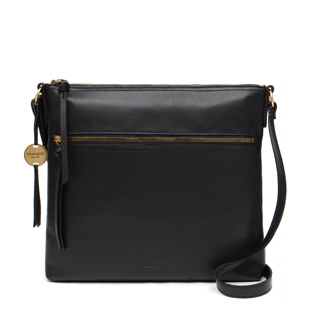 margot | Bags | Margot New York Black Leather Crossbody Bag Purse | Poshmark