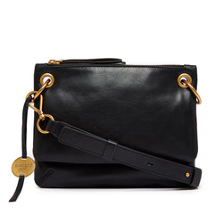 Margot Kiera Small Double Zip Leather Crossbody Bag