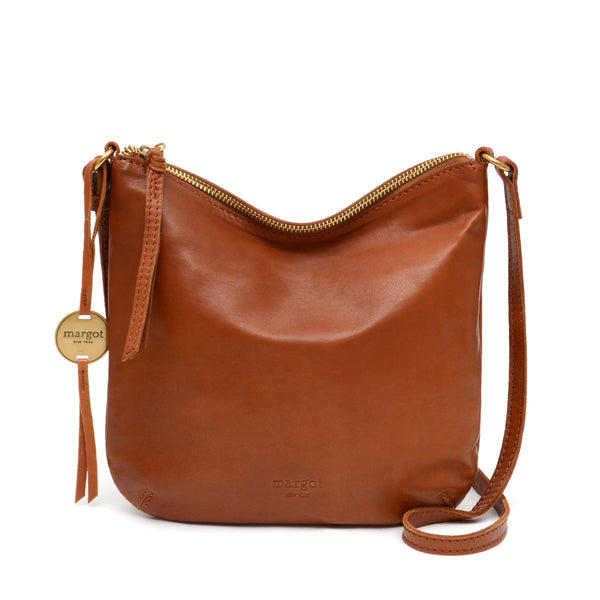 margot, Bags, Margot New Yorkdomed Tan Cognac Leather Backpack