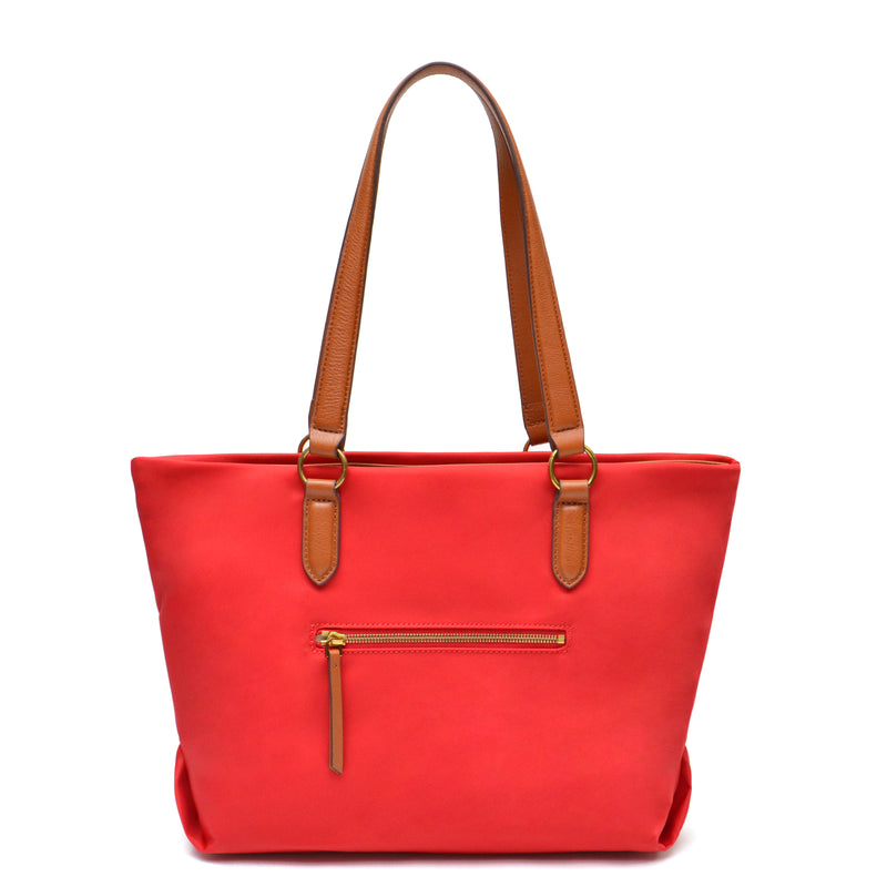 Sienna Nylon Tote in Red FINAL SALE